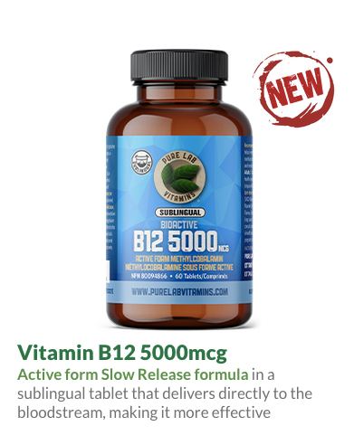 Bioactive B12 5000mcg 60 sublingual tablets Lactose Free