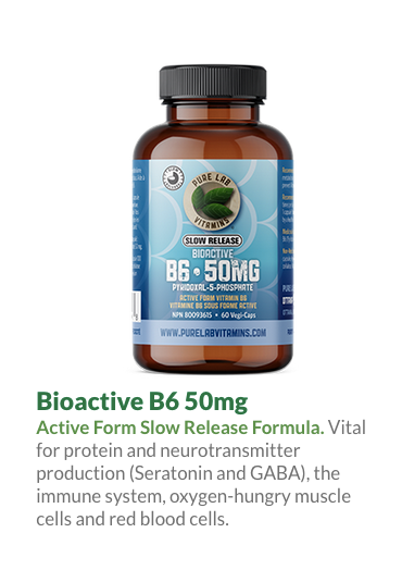 Bioactive B6 (Pyridoxal-5-phosphate) 50mg 60 Vegi-Caps