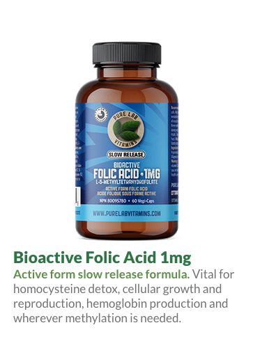 B9 FOLIC ACID Slow Release 1mg 60 Vegi-Caps