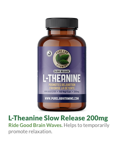 L-THEANINE Slow Release 200mg 150 Vegi-Caps