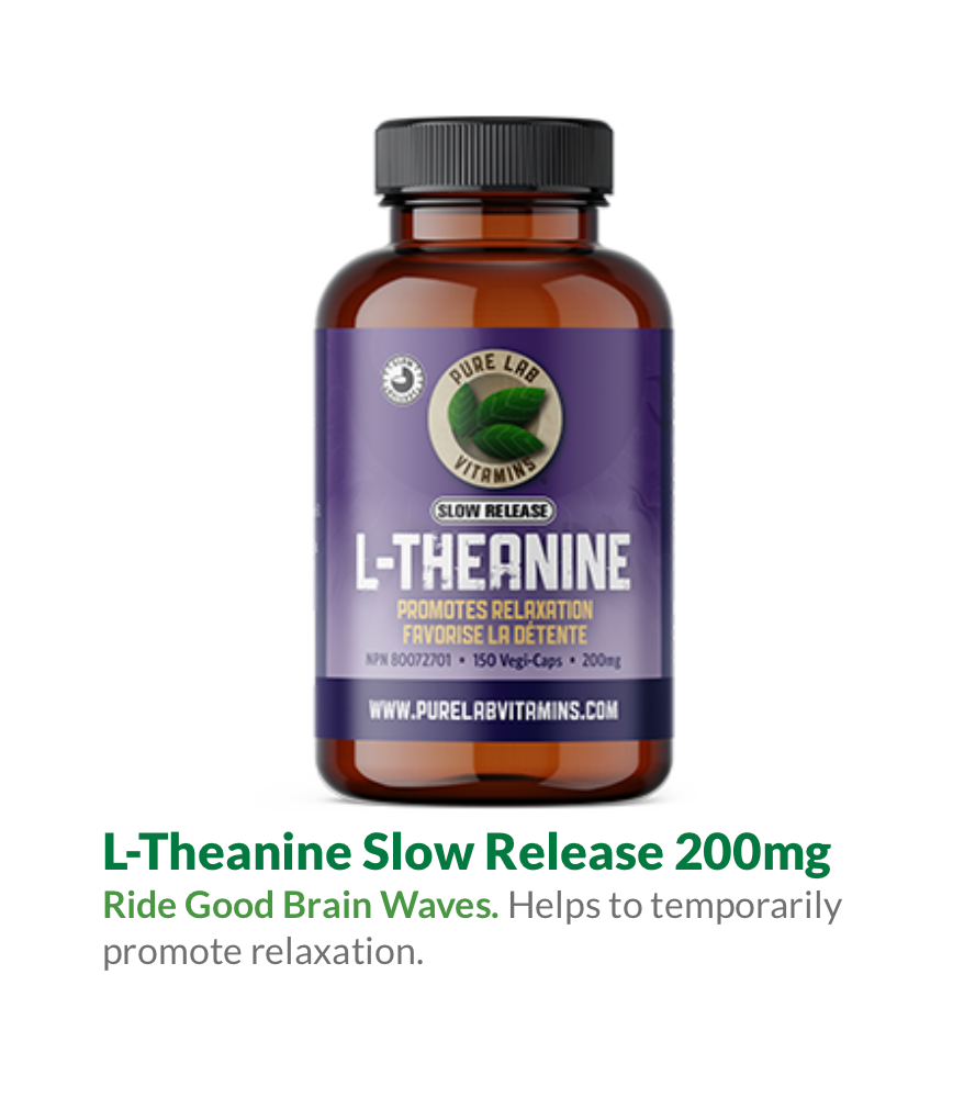 L-THEANINE Slow Release 200mg 60 Vegi-Caps