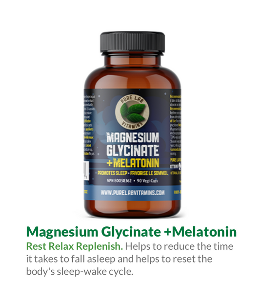 Magnesium Glycinate + Melatonin 90 Vegi-Caps